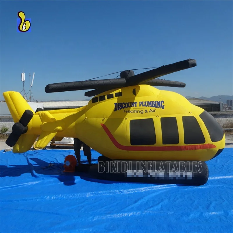 Huge PVC Inflatable Helicopter Model for Advertising