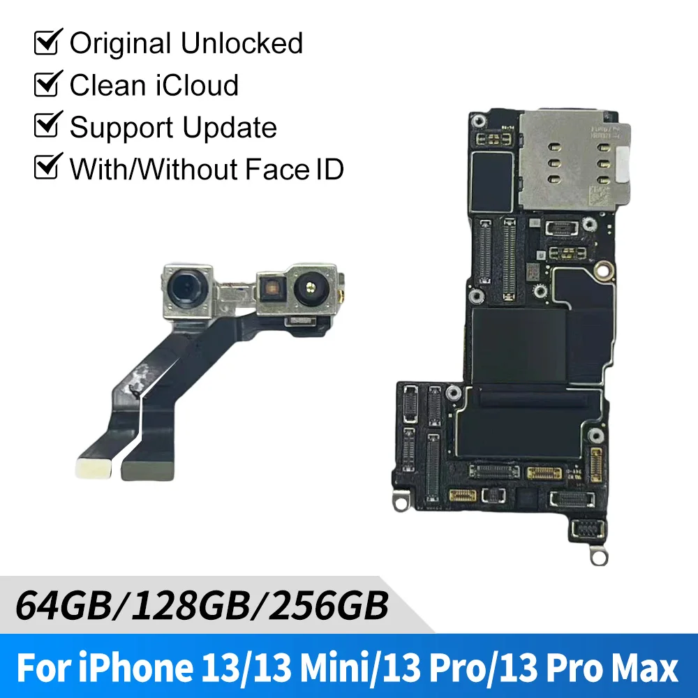 Carte Mère IPhone 13 Mini 128 Go - Pour Pièces - Défectueuse - Face ID