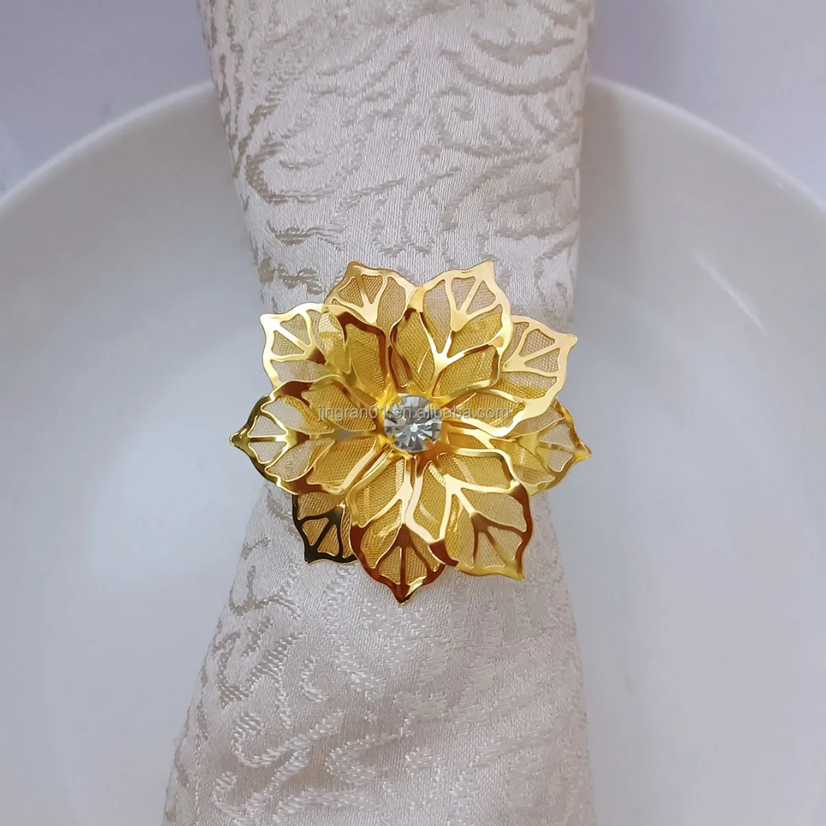 Wholesale Bow Tie Napkin Ring Cheap Metal Napkin Rings Holder Rose Gold