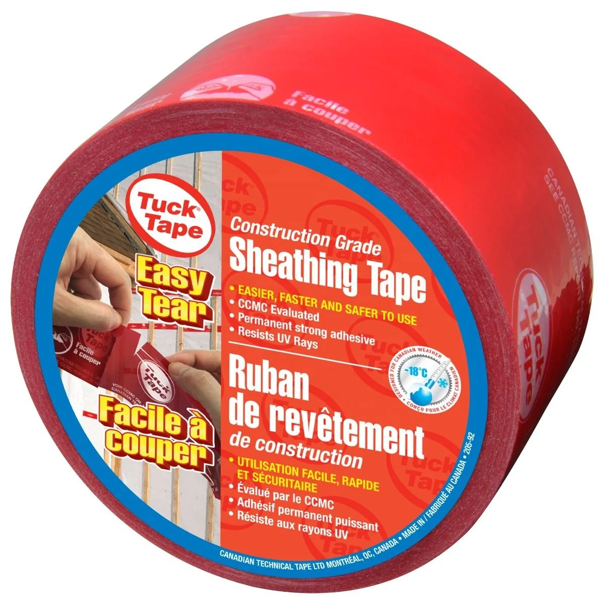 BWK Solid tape indoor, ruban adhésif PE étirable pare vapeur
