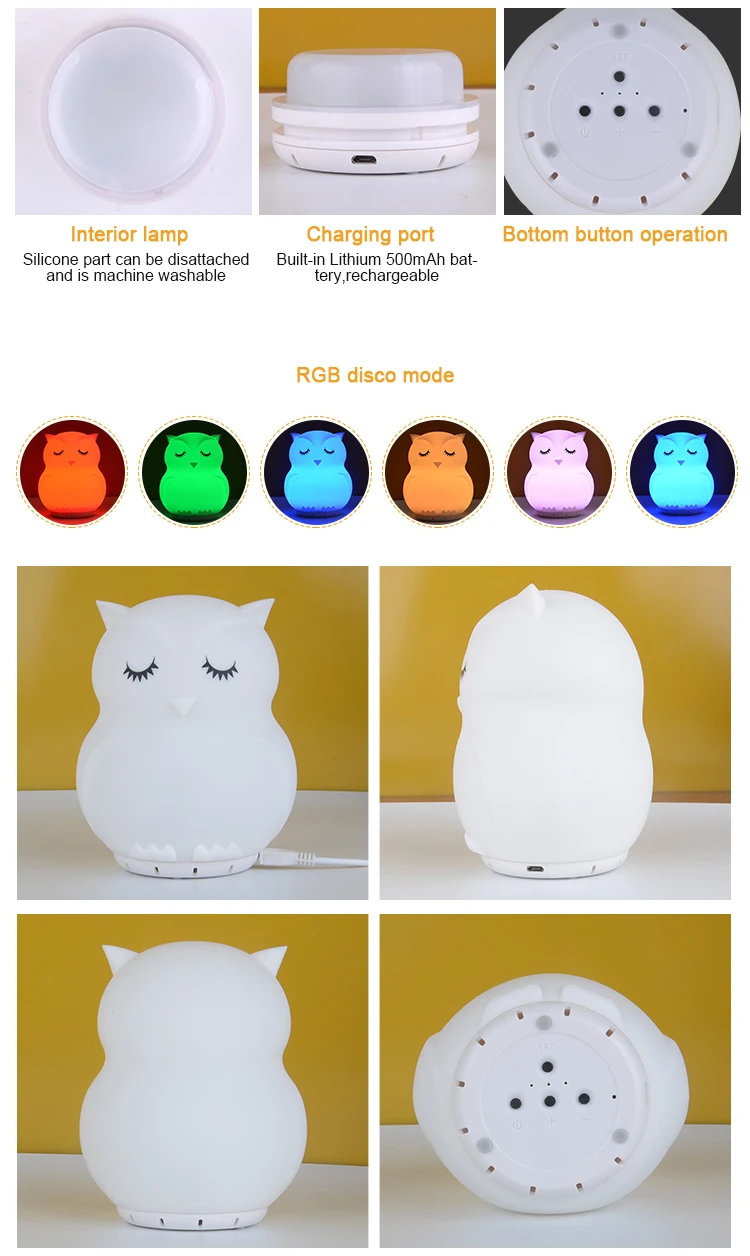 Factory Direct Selling Home Portable Hand Free LED wireless Speaker With Touch Night Light - ANKUX.COM
