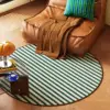 FYR - Warm Green with Thin White Stripes