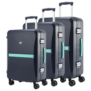 BUBULE Luxury Fashion PP Trolly Bag Luggage Carton Spinner Unisex 100% Interior Aluminium Trolley System 4 Spinner 360 Degree