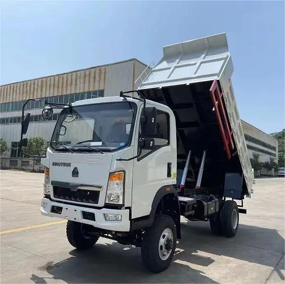 3 Ton 5 Ton Loading HOWO Mini Dump Truck 4x2 Tipper Dumper Trucks for Sale