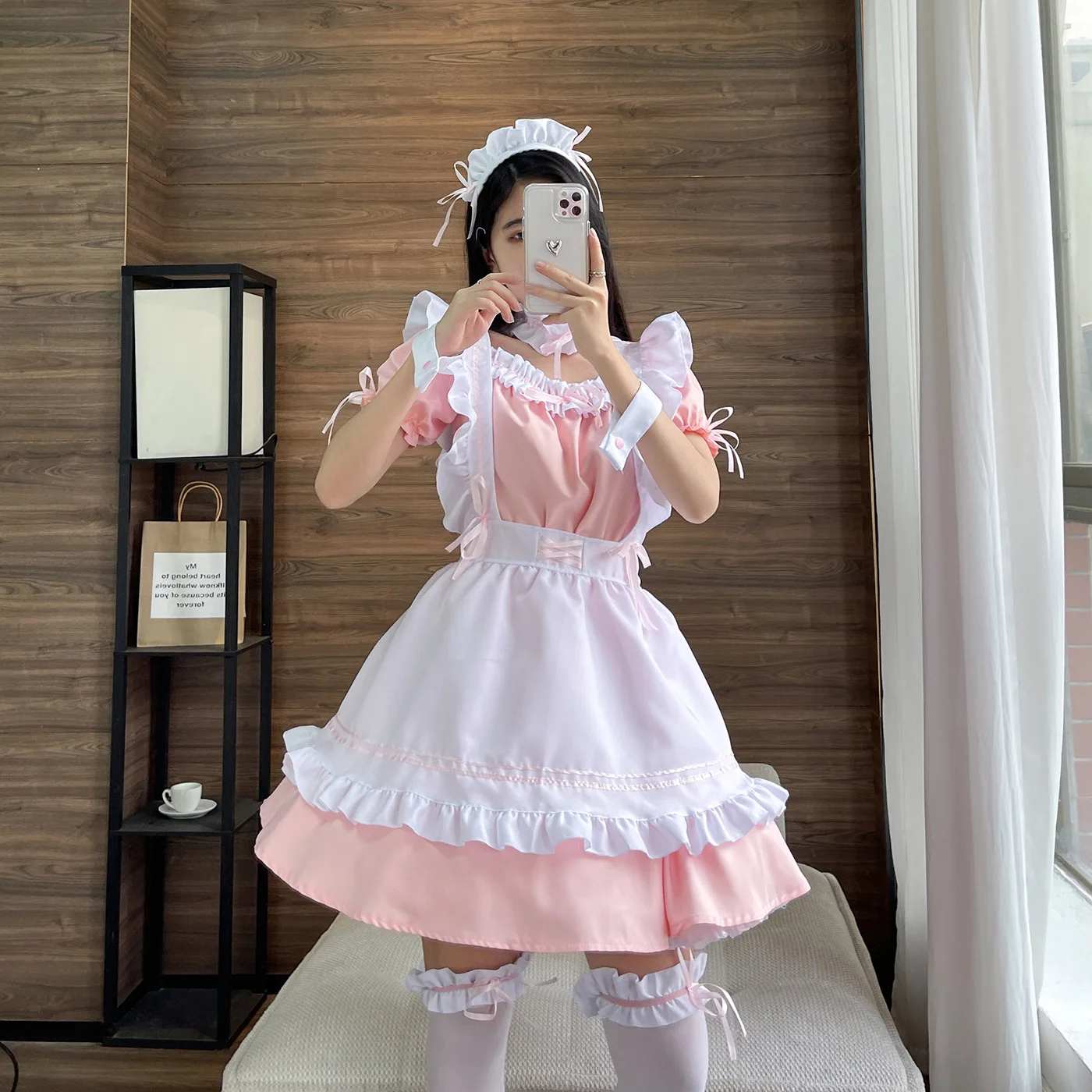 Plus Size Lolita Maid Cosplay Costume Dance Celebre Live Apron Dress main image 0