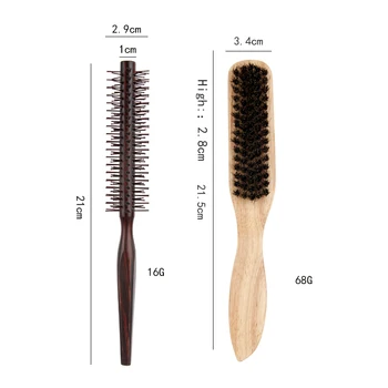 Men's and women's set Comb Wooden Comfortable handle Durable Hairdresser Combs Tools for SHANGZHIYI