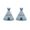 Tent Focal bead Pastel Blue SA143
