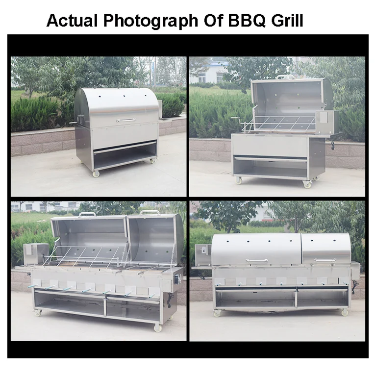 Automatic Rotary Barbecue Grill Machine  Charcoal Bbq Grill