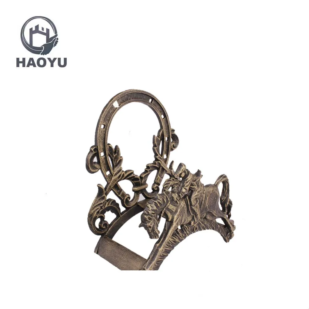 Лидер продаж, недорогой декоративный настенный металлический держатель для шланга, держатель для шланга