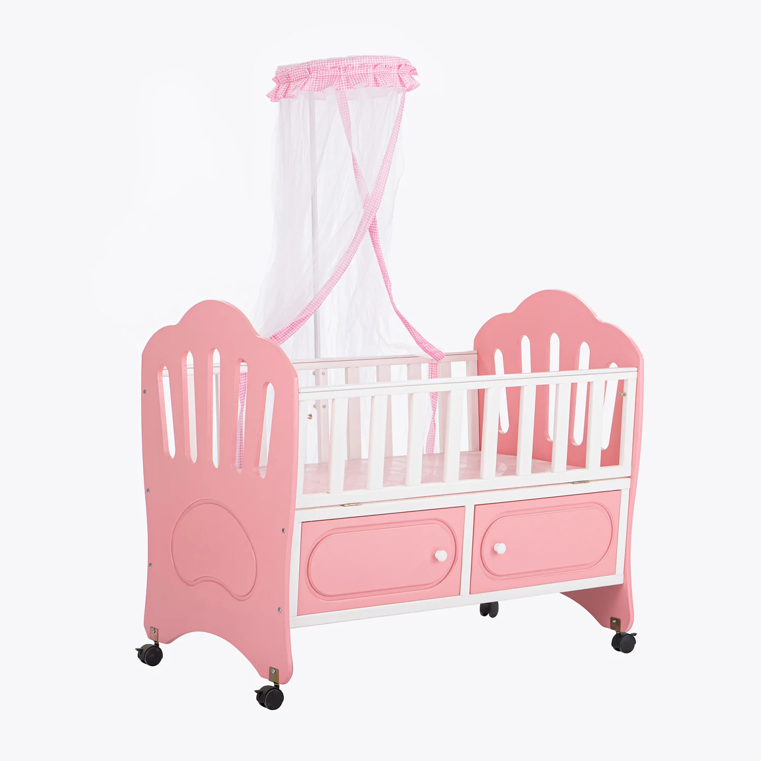 pink princess cot