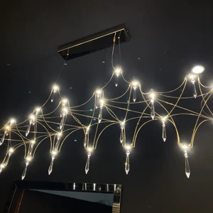 ECOJAS Decorative Lighting Light Cube Modern Design for Hotel Villa Living Room Crystal Chandelier