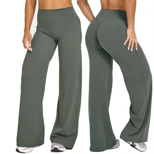 Top Selling Gym Yoga Leggings for Women High Waist Quick Drying Hip Lifting Yoga Flared Pants Women Gym Sports Fitness Leggings