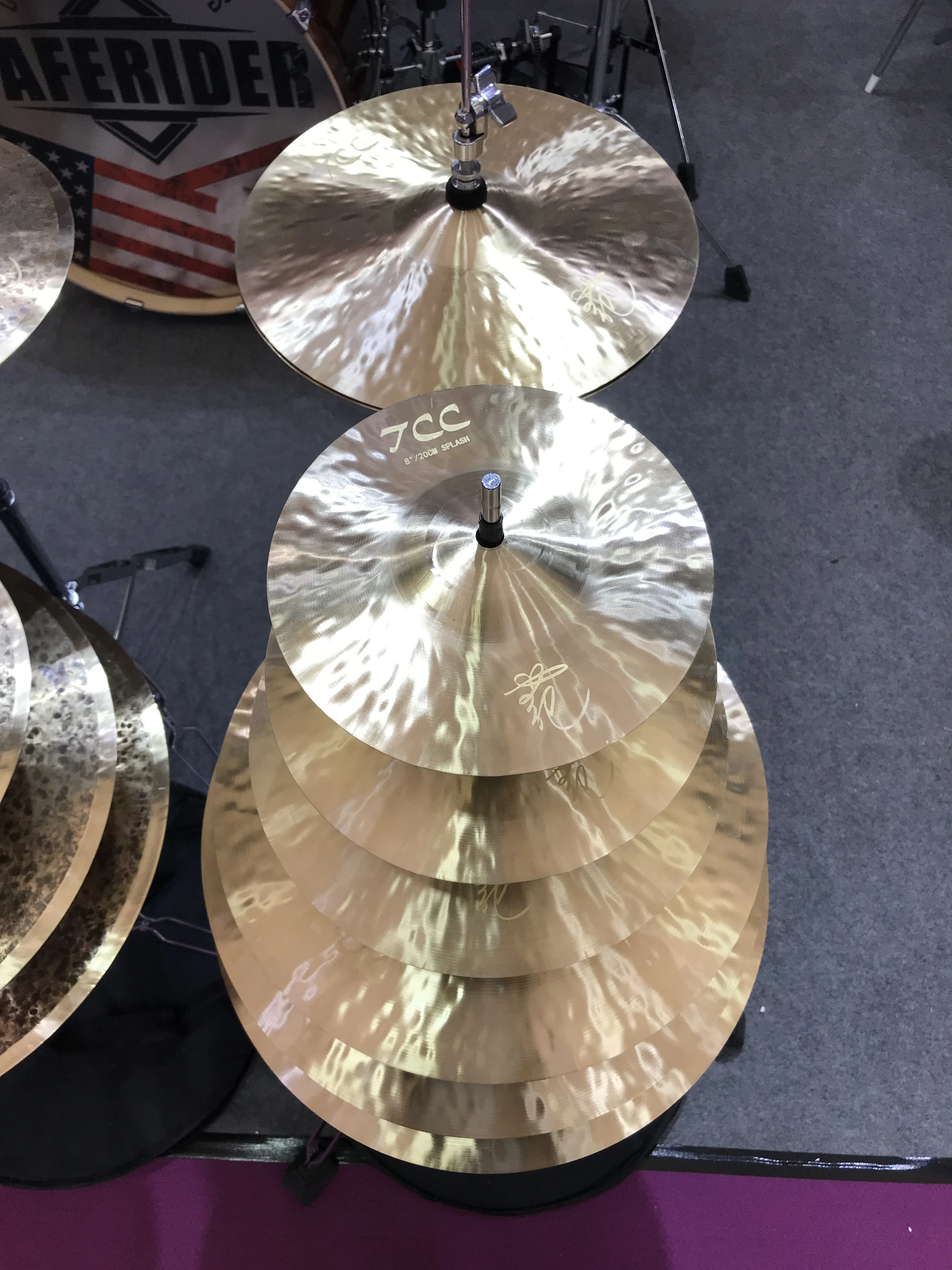 High Quality Chinese Handmade Cymbals Tcc 8"splash Cymbals For Drumset