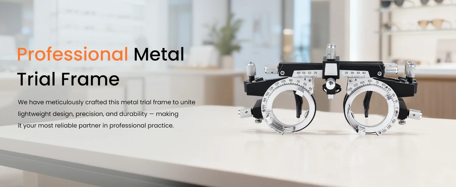 Optometry Titanium Trial Lens Frame Adjustable Text Frame Ophthalmic Trial Frame Optometry Instrument