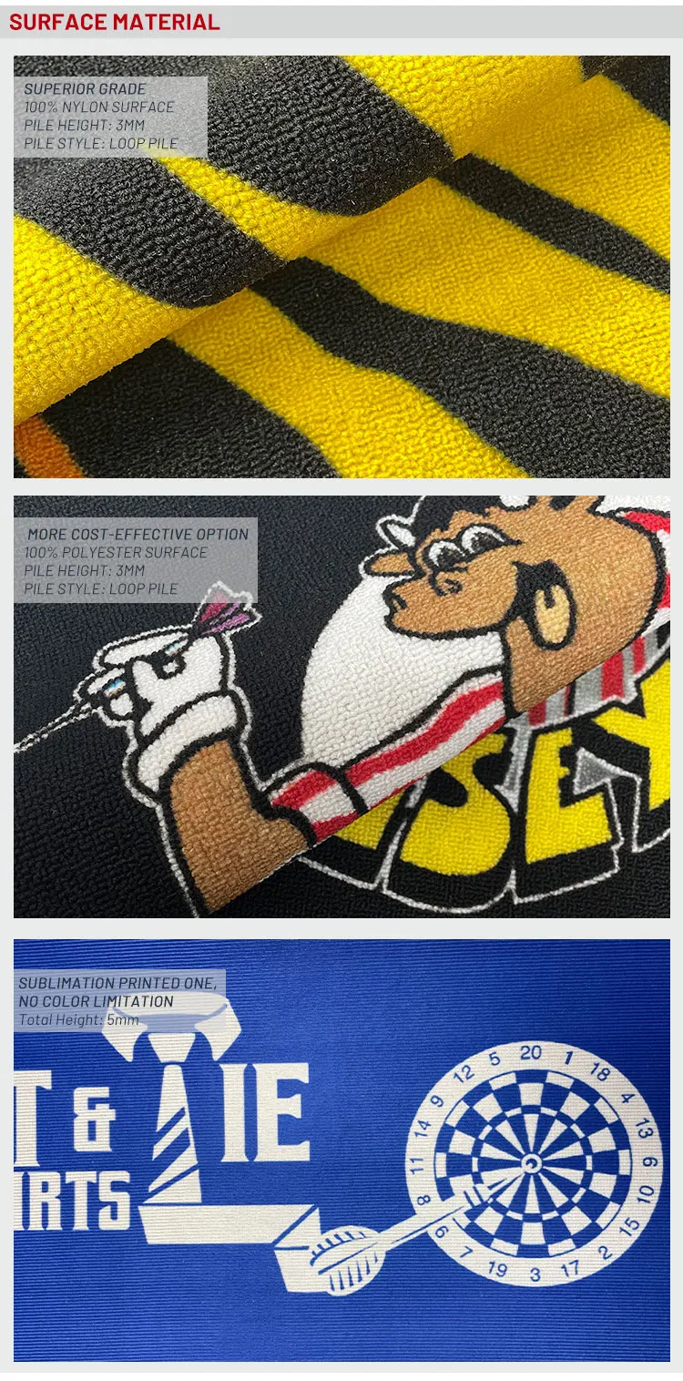 Wholesale Cheap Price Indoor Dart Carpet Rug logo Floor Mat for Club