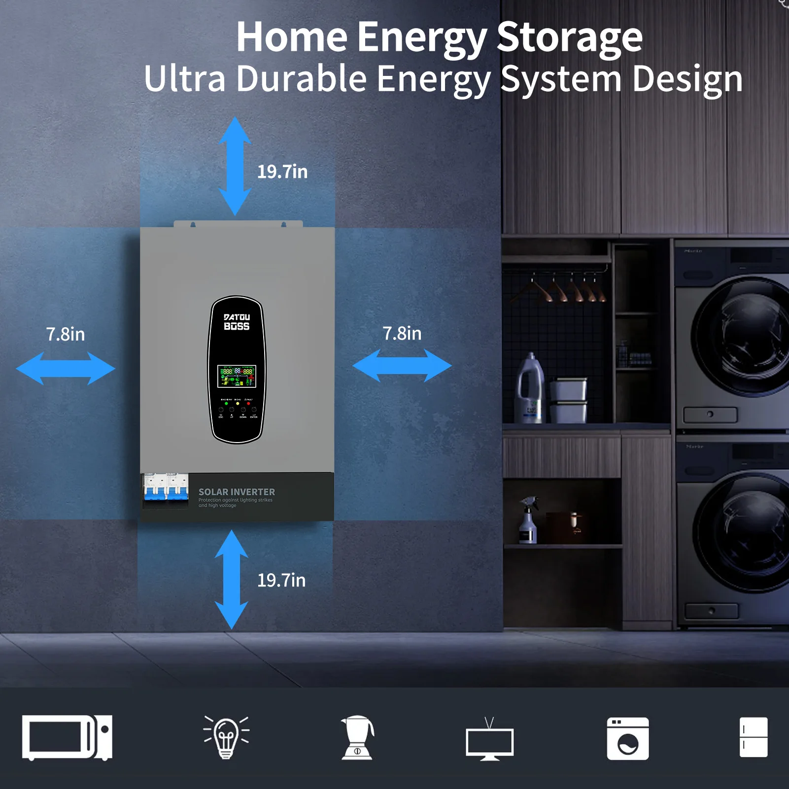 Datouboss EU Stock 230VAC 6.2KW 48V Single Phase Inverseur Hybride Onduleur Solaire Hybride Solar Inverters With WIFI Function_voghion.com