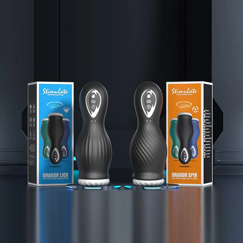 New Rechargeable Rotation Thrusting Vibrating Rotating Sucking Male Masturbation Cup Sex Toy Male