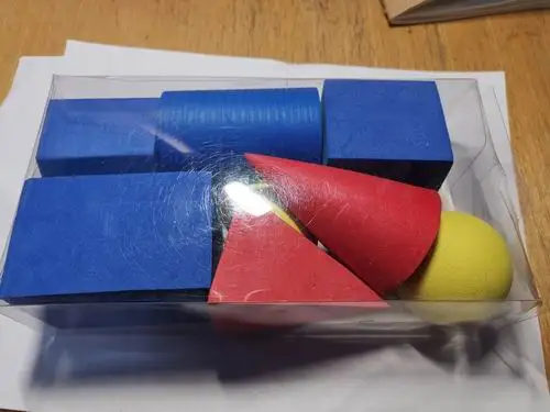 Safe Education 3D Geometric Solids Building Blocks for Kids EVA Foam Toy for Age 5-7 Years