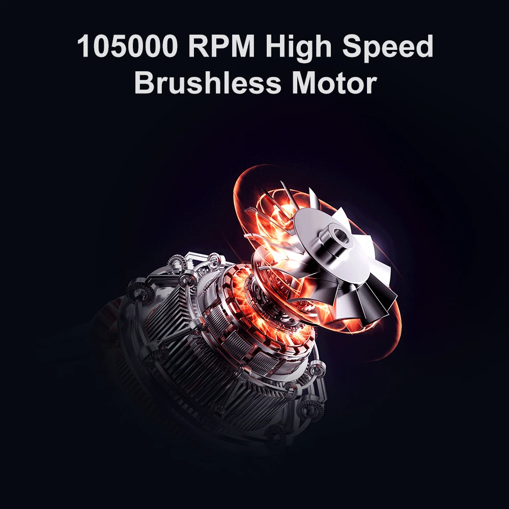 Mini Fan 105000RPM Handheld Mini Blower for PC Cleaning for Computer Keyboard Car Home and Outdoor Use - view 6