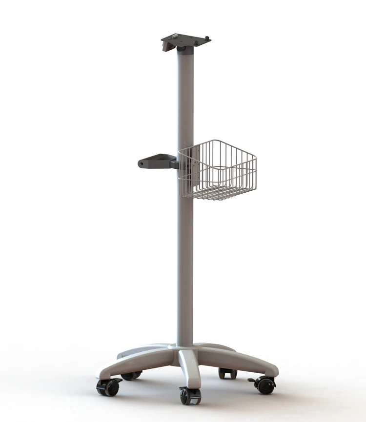 Custom Cabinet Specific Patient Monitor Stand As Hospital Trolly in Medical Tablet Cart