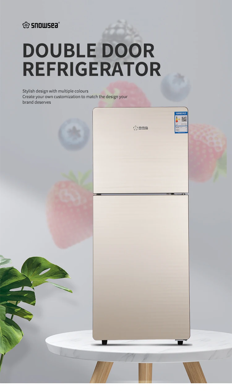 Custom Bcd146r Fridges Fredge Double Doors Household Freezer