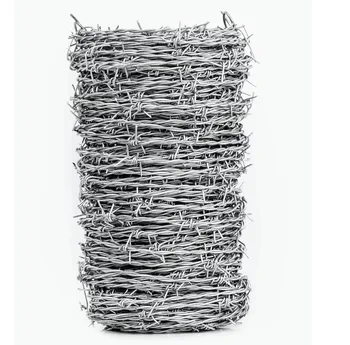 1.2mm Galvanized Steel Wire Barbed Wire Reel with Fence Bracket Barb Wire Fence Bracket