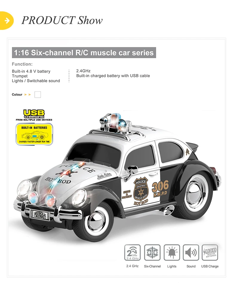 6 CH remote control music police toys scale 1:16 rc model car| Alibaba.com