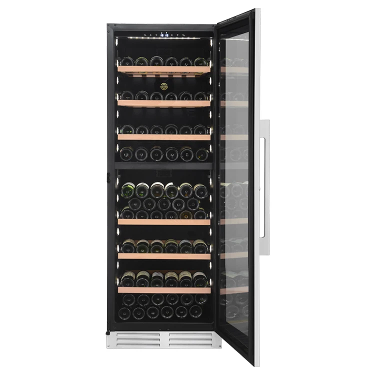 Quiet Operation Inverter Compressor Wine Cooler Wine Storage Display Cabinet Fridge