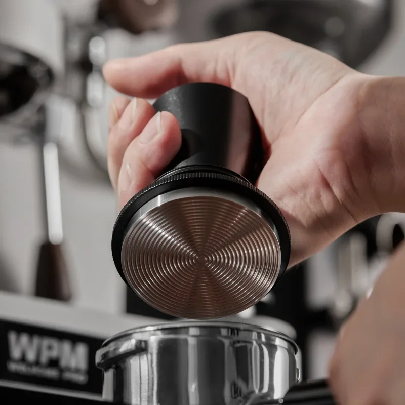 Espresso Elastic Force Coffee Tamper Calibrated Coffee Tamper Tool With Spring Loaded Hand