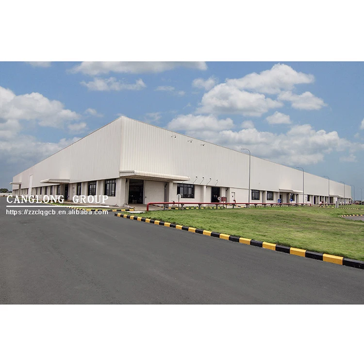 Low Cost Prefabricated Light Steel Structure Industrial Shed Buildings Warehouse with Construction