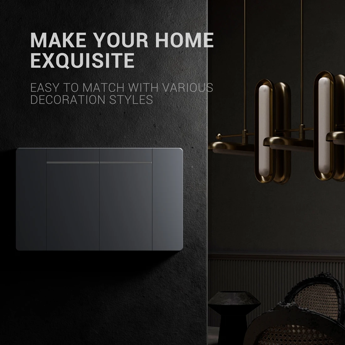 118 Type US Mexico 2 Gang 1/2 Way Wall Light Switch Brazil Korea PC Panel on OFF Push Button Power Rocker Switch