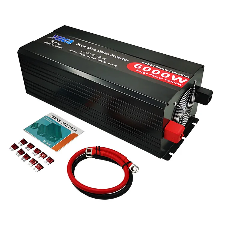 Reliable High Efficiency Inverter 6000w 12v 24v 220v 120v 50hz 60hz Power Converter 6000 Watt 7501