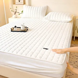 Waterproof Mattress Breathable Fluffy Soft  Quilted All Size Home Hotel Protector Mattress Protector