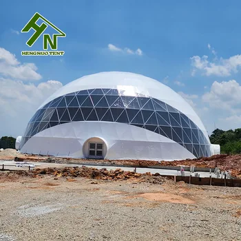 35m Large Strong Structure Event Dome Tents Soundproof PVC Tent Geodesic Dome Malaysia Trade Show Tents for Export