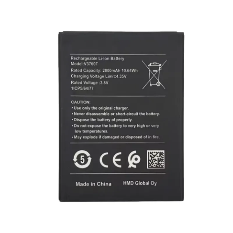 RUIXI V3760T 2800mAh Battery for Nokia C2 2020 TA-1204 V3760T Mobile Phone Batteries