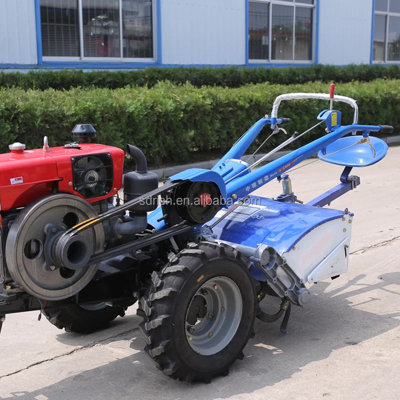 22hp min Two Wheel Hand Tractor Cultivator with diesel Engine Electric Start Big 151 and 181 Chassis