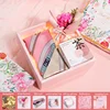 Silk scarf+lemon green gift box