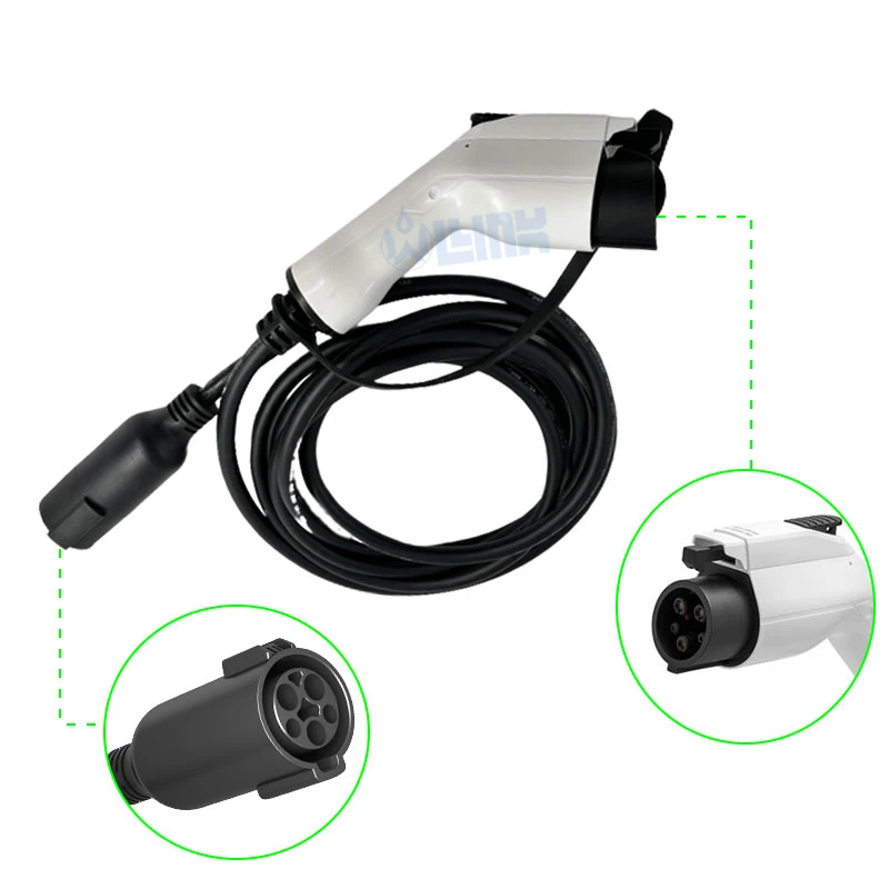 Electric Vehicle Ev Charger Type1 Plug 48a 5m 110-240v J1772 Ev Charger ...