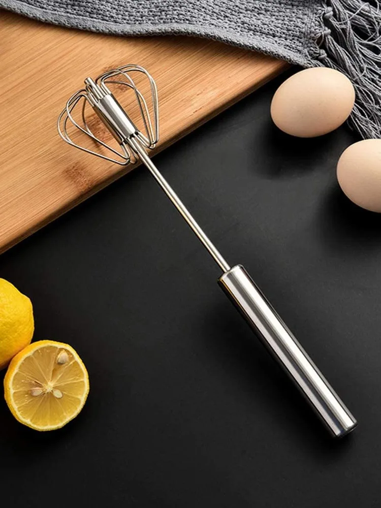 Anqtovp Stainless Steel Semi Automatic Hand Mixer Egg Beater Easy Whisk Wisking Tool Whipped Cream Dispenser 12 in. 29CPH005646 - The Home Depot