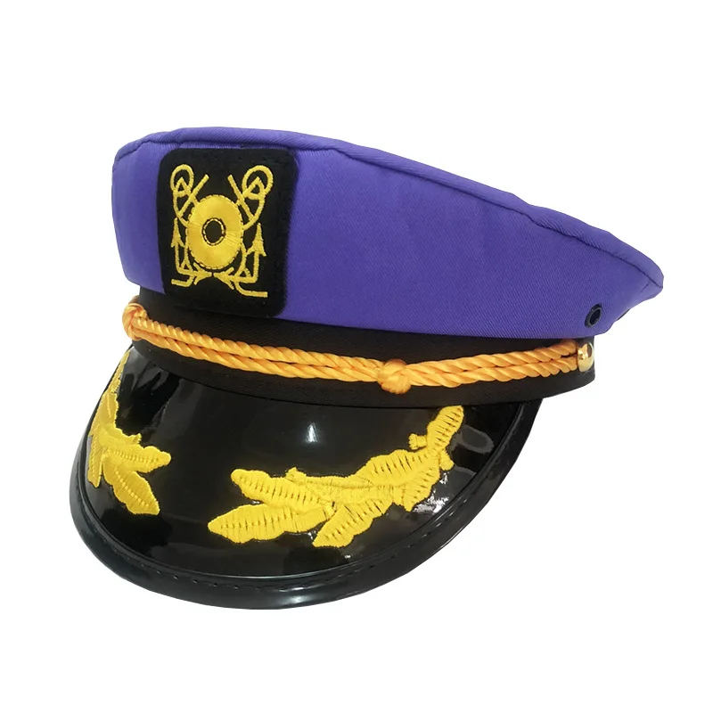 Wholesale White Embroidery Military Hat 