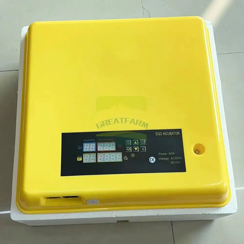 GREAT FARM Portable Small Incubator 36/48/56/72/96/112 Mini Incubator Multifunctional Automatic Egg Incubator Box