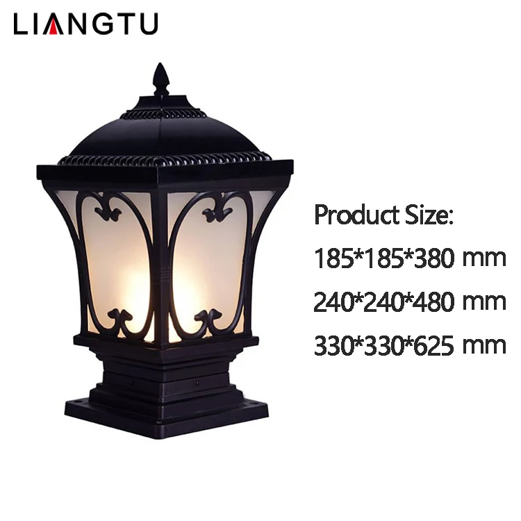 Aluminium Ip65 Waterproof Outdoor Pillar Lamp Gate Garden Column Fence Post Pillar Lights Buy