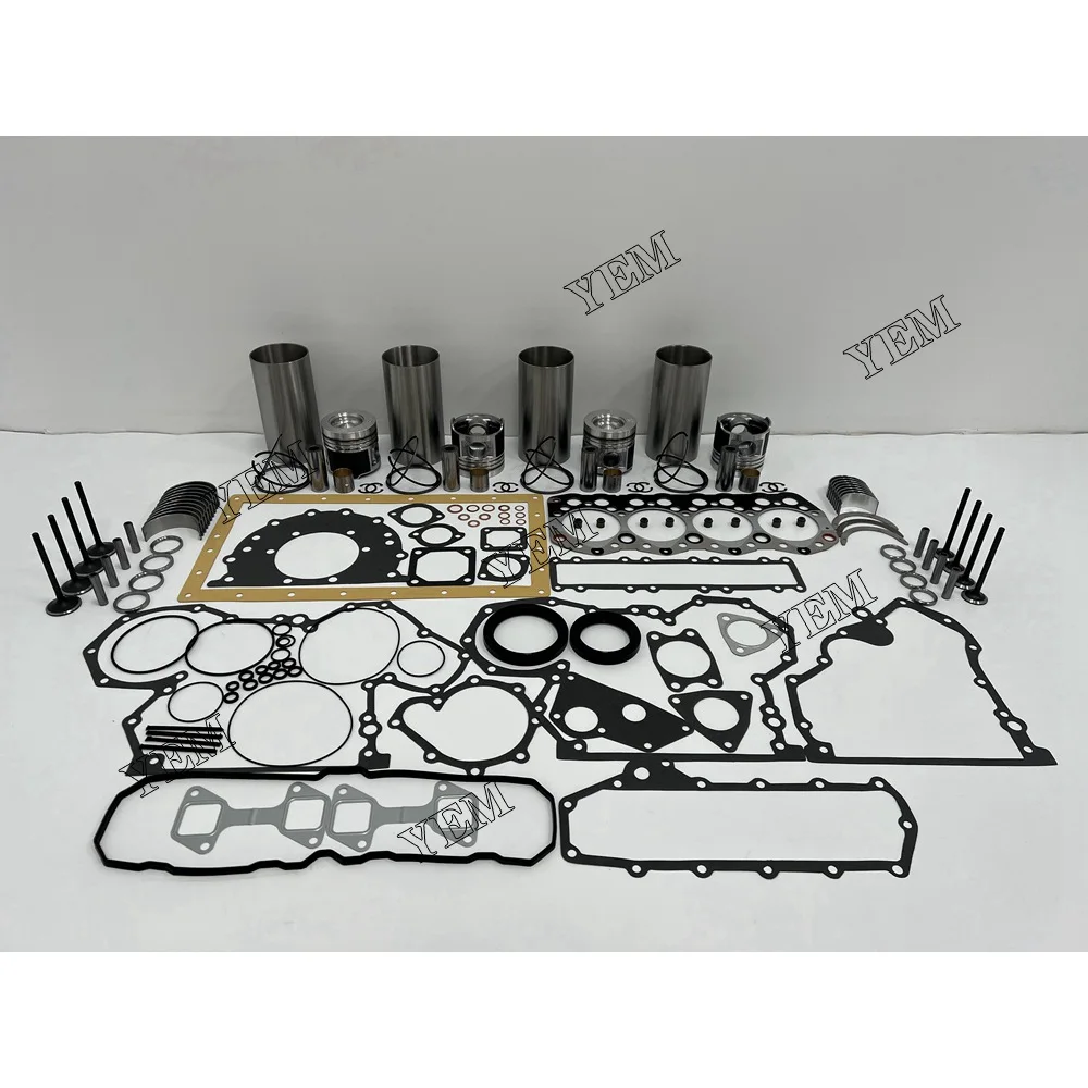 S4S Overhaul Rebuild Kit With Piston Rings Liner Bearing Valves Head Gasket Set for Mitsubishi