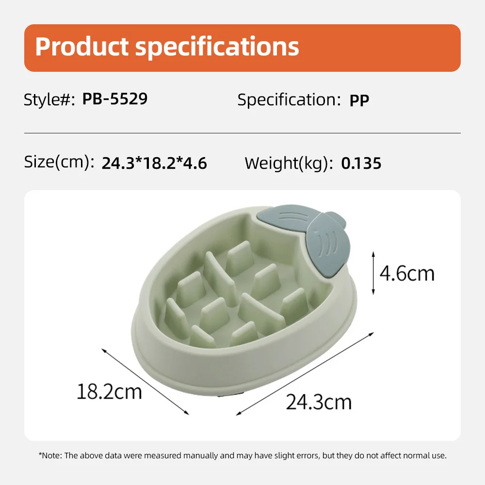 Wholesale Slip Resistant Slow Feeder Dog Bowl Pet Healthy PP Plastic S - product detail 6