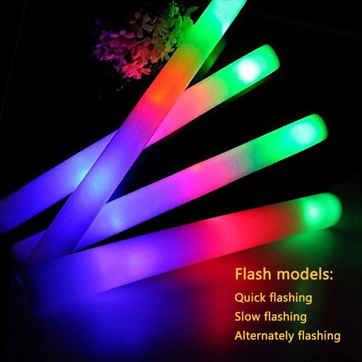 3 Modes Flashing Led Light Sticks For Weddings Concerts Christmas