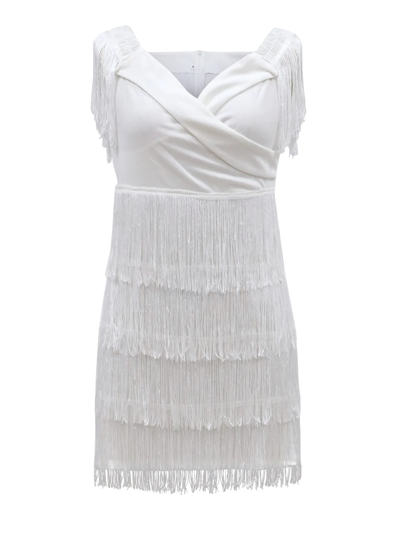 white fringe bodycon dress Sensational WHITE Fringe Blessed Meek Bodycon Dress NWT 6 Festival New  White