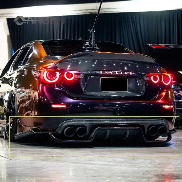 New Product Carbon Fiber Rear Diffuser for Infiniti Q50 Facility 2014 ...