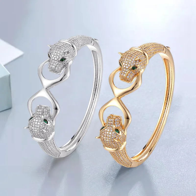 The Leopard Cubic Zirconia Dubai Enamel Luxury Jewelry Set Wedding