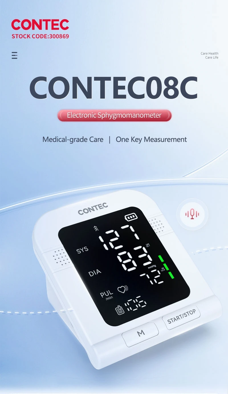 Contec08c Medical Sphygmomanometer Electronic Upper Arm Digital