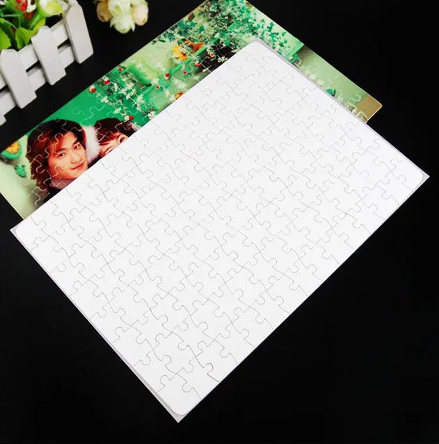 120pcs  DIY Personalized Paper Puzzle Photo Frame Sublimation Blanks A4 Jigsaw Puzzles